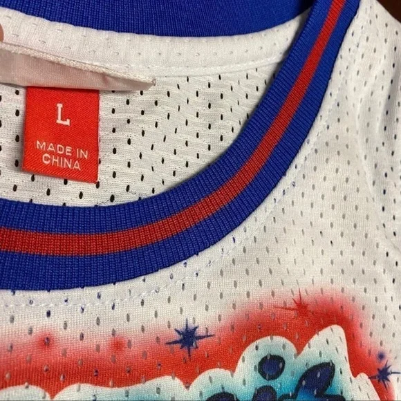 Mitchell&Ness Mens White Blue NBA Detroit Pistons Don Big Sean #88